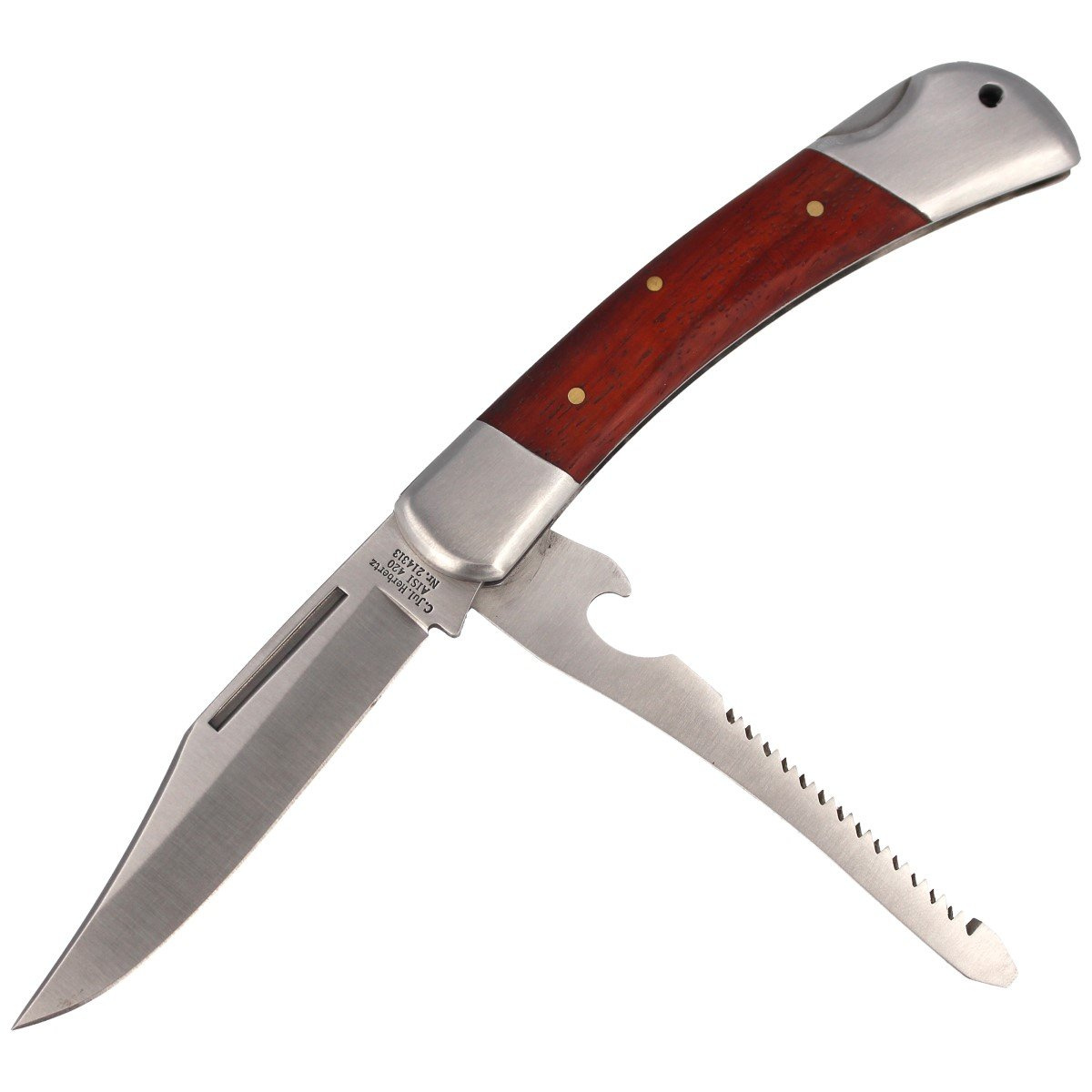 Herbertz Solingen Fishing Knife Pakka Wood, Satin (214313 Herbertz Solingen Fishing Knife Pakka Wood, Satin (214313