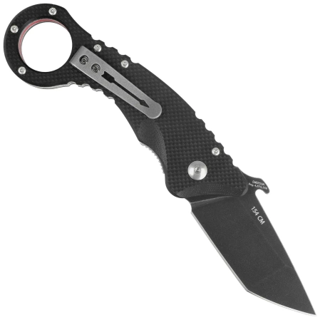 Spartan Blades Ronin Shoto Black G10, Black 154CM by Tu Lam (SFBL9BK)