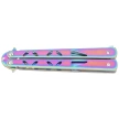 Third Decor Habitat Balisong Rainbow Stainless Steel, Rainbow 420 Butterfly Knife (K2450)
