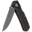 Nóż składany Maserin 630 Pulse Black/Orange FatCarbon, Stonewashed MagnaCut by Igor Bortolussi (630/FCA)