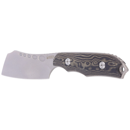 Nóż Kubey Knife Aiden, Black Micarta, Sand Blasted D2 by Damiano Dall'Amico (KU341A)