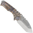 Nóż składany Medford Micro Praetorian T Tanto, Bronze ''Predator'' Titanium, Flm HW, Brsh/Flm Clip, Tumbled S45VN by Greg Medford (MK0084TT-36A1-TFCF-BN)