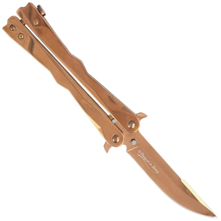Martinez Albainox RainGold Balisong Gold Steel, Gold 3Cr13Mov (02165)