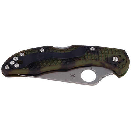 Nóż składany Spyderco Delica 4 FRN Zome Green, Plain VG-10 (C11ZFPGR)