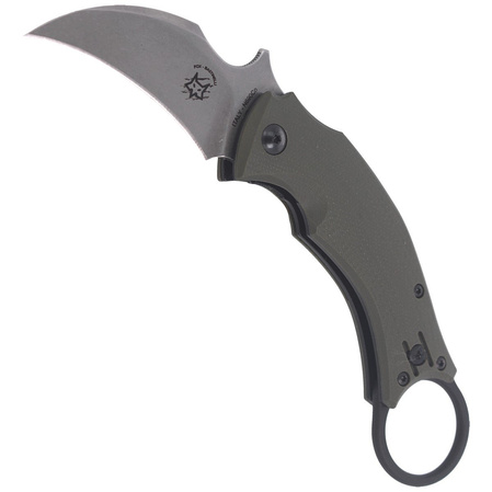Nóż FOX Karambit Black Bird by Bastinelli G10 OD Green, Stone Washed (FX-591 ODSW)