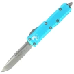 Nóż automatyczny OTF Microtech UTX-85 S/E Turquoise Aluminium, Satin M390 (231-4TQ)