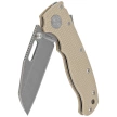 Demko AD20.5 Shark Foot Knife Coyote Tan G10, Stonewashed CPM S35VN by Andrew Demko (205-S35-SFCT)