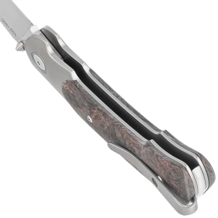 Nóż składany Viper Turn LE 111/300 Titanium/Dark Matter Copper Fat Carbon, Bead Blasted M390 by Fabrizio Silvestrelli (V5986FCC)