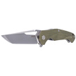Kubey Knife Dugu, Green G10, Stonewashed (KU210B-1)