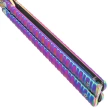Third Decor Habitat Balisong Rainbow Stainless Steel, Rainbow 420 Butterfly Knife (16071W)