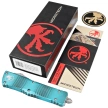 Microtech Combat Troodon D/E Weathered Turquoise Aluminium, Apocalyptic M390 by Tony Marfione OTF automatic knife (142-10APWTQ)
