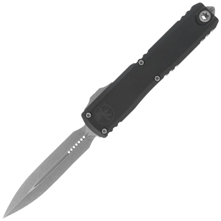 Microtech Ultratech Gen III ZBP D/E OTF Knife Black Aluminum, Apocalyptic M390MK by Tony Marfione (1122-10AP)