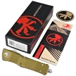 Microtech Combat Troodon D/E OD Green Aluminium, Apocalyptic M390 by Tony Marfione OTF automatic knife (142-10APOD)