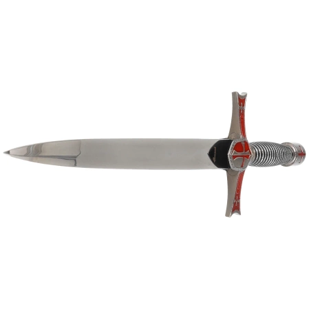 Decor Habitat Templar Dagger Burgundy/Black/Silver Steel, Satin Stainless Steel (S3319)