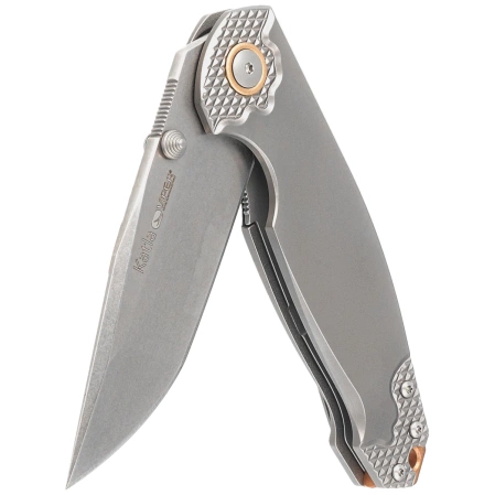 Nóż składany Viper Katla Grey Titanium 3D, Stonewashed M390 by Jesper Voxnæs (V5982TI3D)