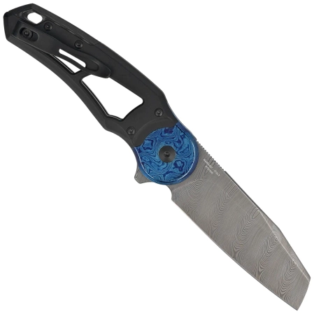 Nóż składany Fox Metamorphosis Black PVD Titanium, Timascus HW, Damasteel Super Dense Twist (FX-556-A1)