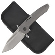 WE Knife Trogon Gray Titanium, Silver Bead Blasted CPM 20CV by Brian Brown (WE22002-1)