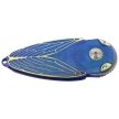 Rike Knife RK Cicada-BG Knife Blue / Gold Titanium, Bead Blasted M390