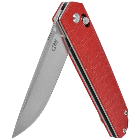 Herbertz CJH Knife Red Micarta, Satin D2 (10000589)