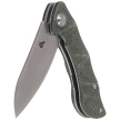 BlackFox Dripper Knife OD green Canvas Micarta, Stonewashed VG-10 (BF-771 MOD)