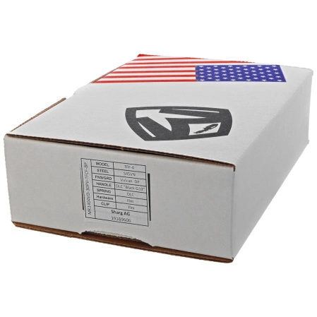 Nóż składany Medford TFF-4 Drop Point Black Titanium / Black G10, Flm HW, Blue Clip, Vulcan S45VN by Greg Medford (MK1404VD-30PV-TFCF-BP)