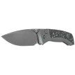 Remette RT-Steed Knife Gray Titanium/Black-Blue Carbon Fiber, Pearlescent M390 (RTWS-TB)