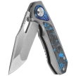 Remette RT-Saker Falcon Gray Titanium/Carbon Fiber, Manual Fine Grinding Satin S45VN (ASTP-1)