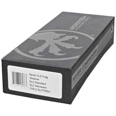 Microtech Hera S/E Frag Signature Black Aluminum Shadow, Black DLC by Tony Marfione