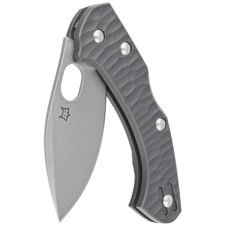 Fox Zero 2.0 Desert Warrior Gray FRN, Coarse Stonewashed Becut by Jens Ansø knife (FX-311 GY)