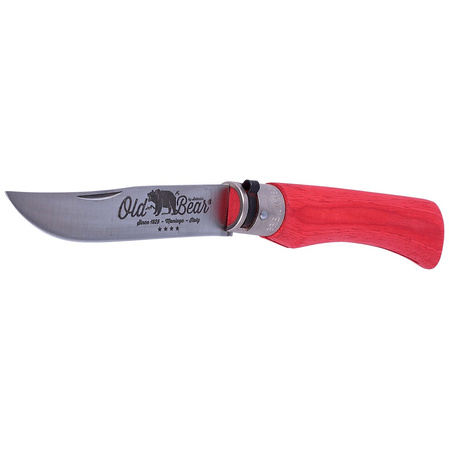 Nóż Antonini Old Bear Laminated Red, Satin Stainless (9307/23_MRK)