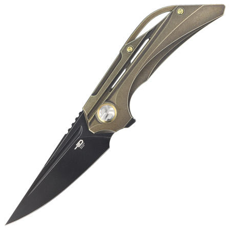 Bestech Vigil Bronze Titanium, Black Stonewashed M390 by Kombou Knife (BT2201D)