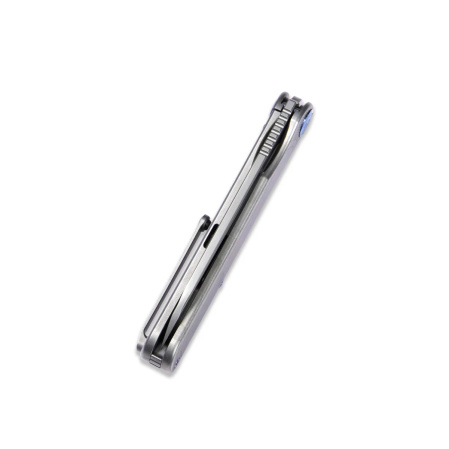 Kubey Dandy Knife Grey Titanium, Sandblasted CPM S90V by Maksym Tkachuk (KB247C)