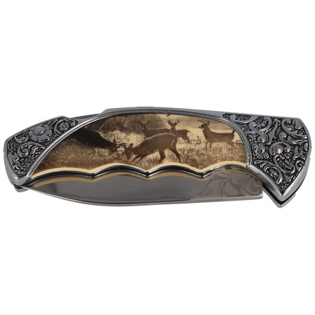 Herbertz Solingen hunting knife 82mm deer motif (ART000400 - 588511)