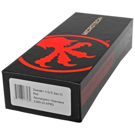 Nóż automatyczny OTF Microtech Scarab II Gen III D/E Red Aluminium, Apocalyptic M390MK by Tony Marfione (1280-10APRD)