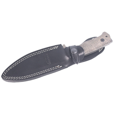 Nóż LionSteel Tactical Green Canvas Micarta, PVD / Stone Washed Niolox by Molletta (T5B CVG)
