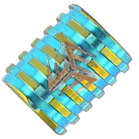 Tytanowy koralik WeKnife Ti Paracord Bead, Blue (A-02C)