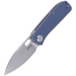 Nóż Kubey Knife Hyde, Denim Blue G10, Sand Blasted 14C28N by Colin Maisonpierre (KU2104D)