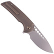 Nóż składany WE Knife Mini Malice Bronze Titanium, Silver Bead Blasted CPM 20CV by Ferrum Forge (WE054BL-4)