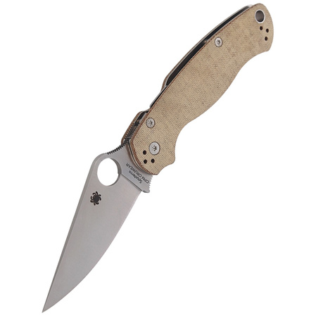 Nóż składany Spyderco Para Military 2 CPM Cru-Wear, Brown Micarta (C81MPCW2)