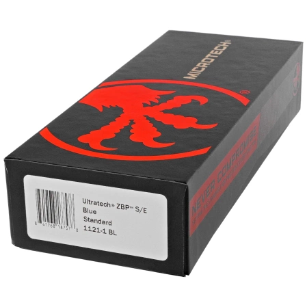 Microtech Ultratech Gen III ZBP S/E OTF Knife Blue Aluminum, Black M390MK by Tony Marfione (1121-1BL)