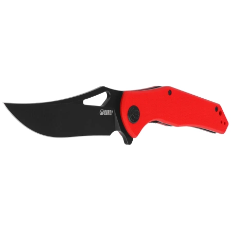 Nóż składany Kubey Phemius KU149F Red G10, Black Stonewashed 14C28N
