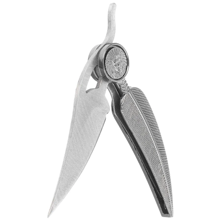 Nóż składany Martinez Albainox Indian Feather Gray Zamak, Laser Ornated 3Cr13Mov (10999)