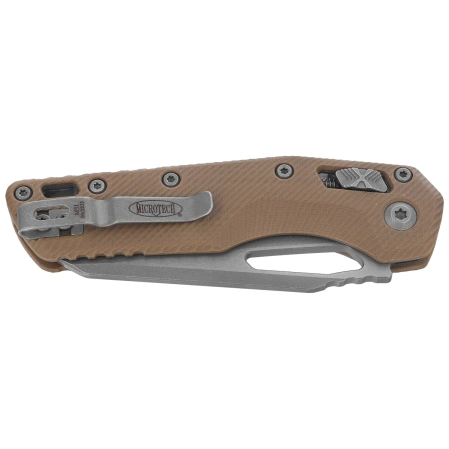 Nóż składany Microtech MSI S/E Tan Fluted G10, Apocalyptic M390MK by Tony Marfione (210-10APFLGTTA)