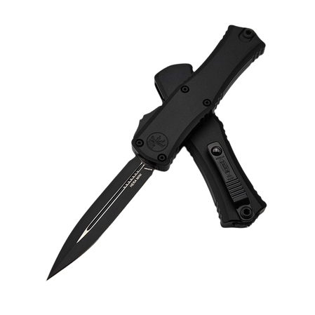 Microtech Hera II Mini D/E Tactical Black Aluminum, Black M390MK by Tony Marfione (1702M-1T)