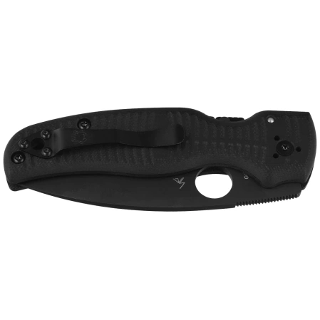 Spyderco Shaman SALT Knife Black G10, Black DLC MagnaCut by Sal Glesser (C229GMCBKP)