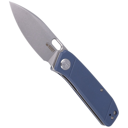 Nóż Kubey Knife Hyde, Denim Blue G10, Sand Blasted 14C28N by Colin Maisonpierre (KU2104D)
