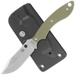 Spyderco STOK Bowie Old Green G10, Satin 8Cr13MoV by Sjoerd Stok knife (FB49GPOD)
