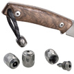 Tytanowy koralik do paracordu LionSteel TiP, Blue (TIP BL)