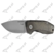 LionSteel Nano Knife Green Canvas Micarta, Satin MagnaCut (NA01 CVG)