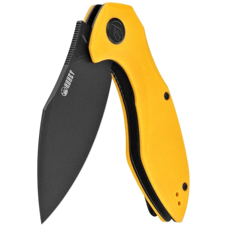 Kubey Nobel Knife Yellow G10, Blackwashed 14C26N (KU236N)